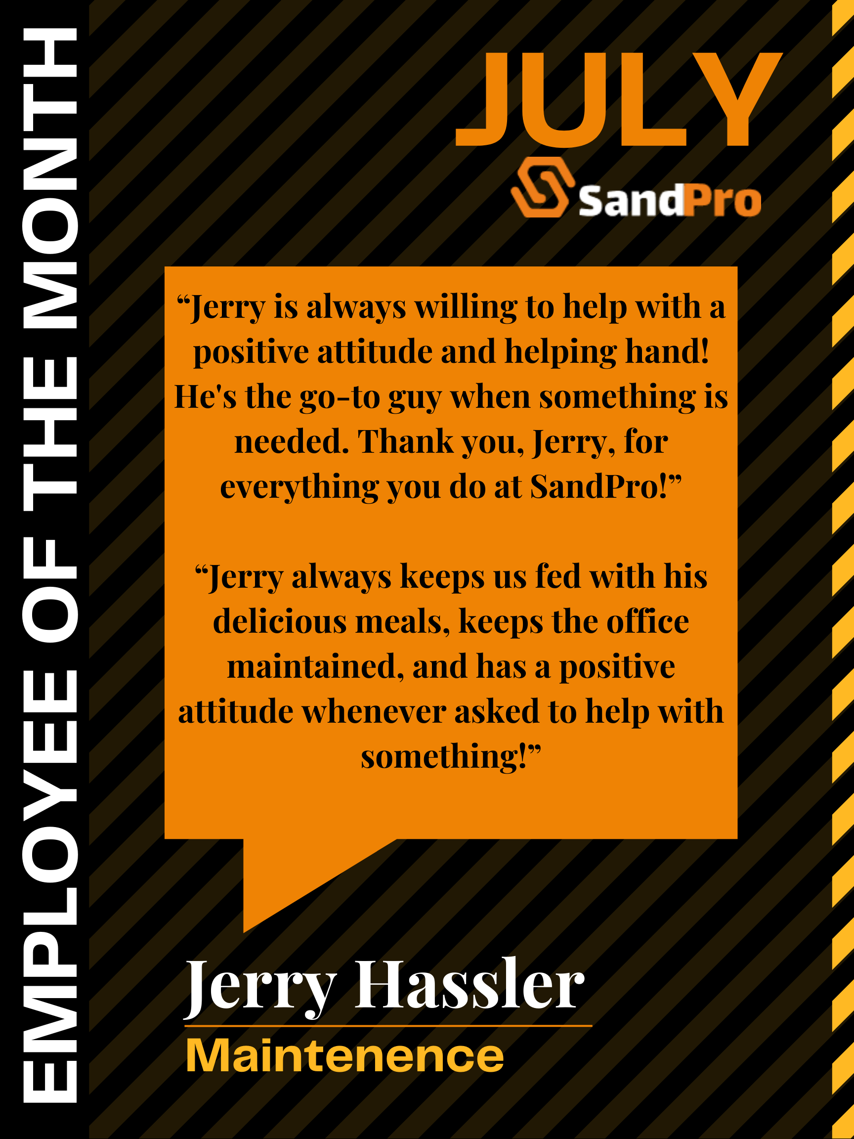 Employee of the Month: Jerry Hassler